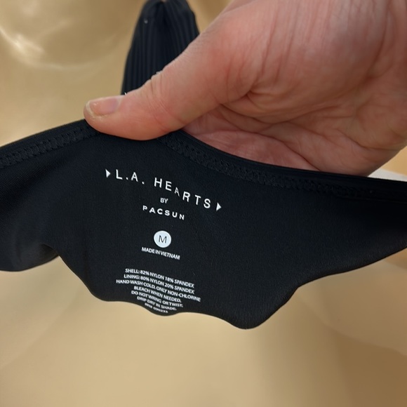 Pacsun LA Hearts 8” rise ribbed thin strap bikini bottom - Picture 4 of 5